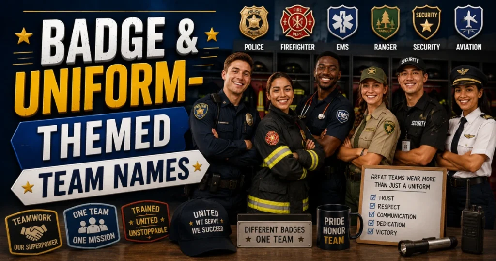 badge-and-uniform-themed-team-names