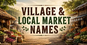 village-and-local-market-names
